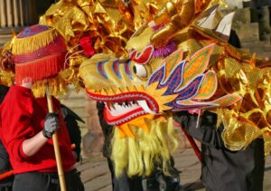 Rehearsing For Chinese New Year June Poston