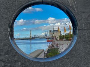 Rotterdam Through A Porthole Deborah Shackleton